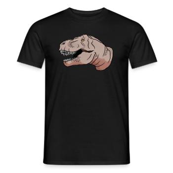 T-Rex Wortspiel Witzig Dino Geschenk - Männer T-Shirt - Schwarz - Vorne - AI Model Male 178 light (178cm)