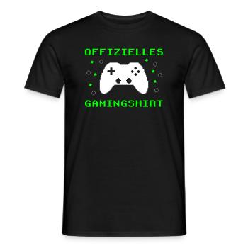 Gamer's Paradise: Spiel ohne Grenzen - Männer T-Shirt - Schwarz - Vorne - AI Model Male 178 light (178cm)