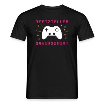 Gamer's Paradise: Spiel ohne Grenzen - Männer T-Shirt - Schwarz - Vorne - AI Model Male 178 light (178cm)
