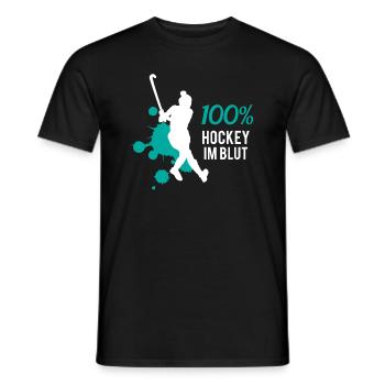 Eishockey DNA - Leidenschaft pur - Männer T-Shirt - Schwarz - Vorne - AI Model Male 178 light (178cm)
