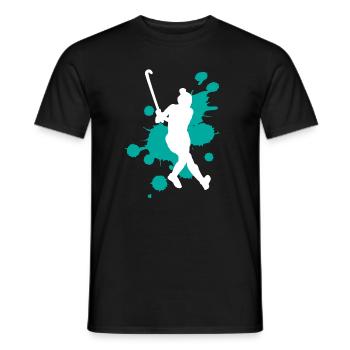 Kreative Farbspritzer Kunstexplosion - Männer T-Shirt - Schwarz - Vorne - AI Model Male 178 light (178cm)