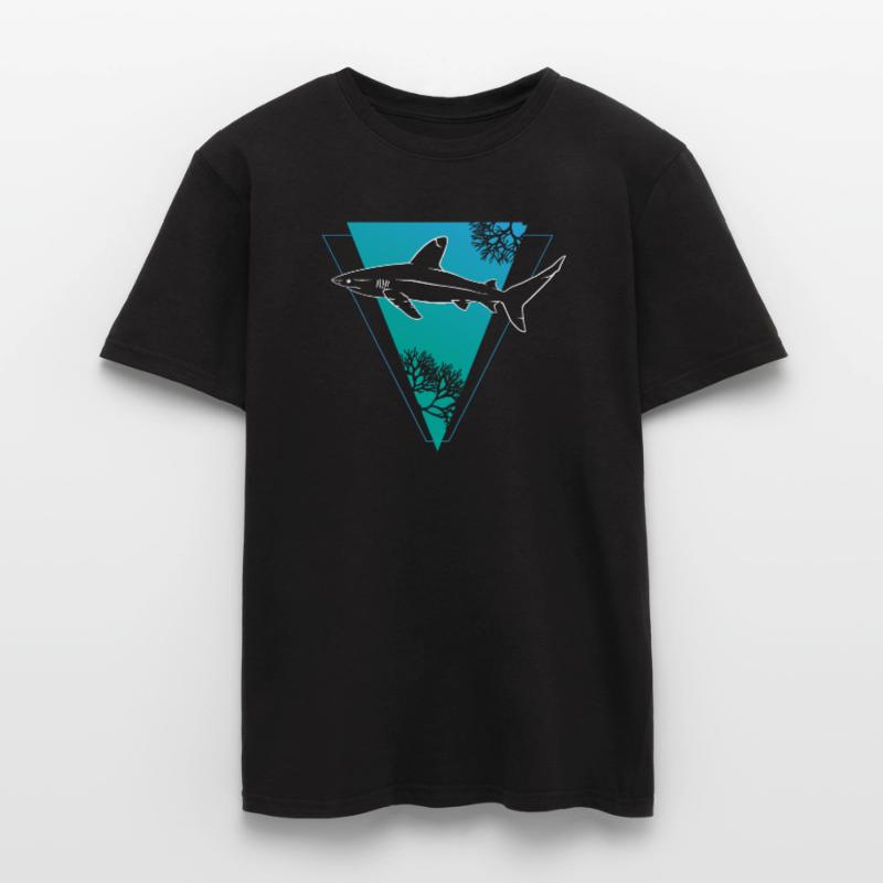 Coral Shark Triangular Frame Men’s T-shirt
