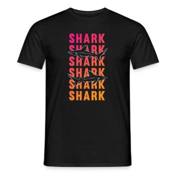 Fier requin mer Deep Explorer cadeau - T-shirt homme - noir - Devant - AI Model Male 178 light (178cm)
