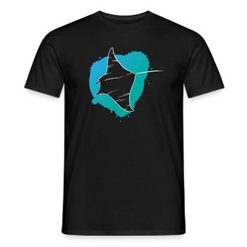 Rochen im Riff Ozeanischer Geist Geschenk - Männer T-Shirt - Schwarz - Vorne - AI Model Male 178 light (178cm)