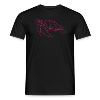 Silent Ocean Walker Turtle - Men's T-Shirt - black - Front - AI Model Male 178 light (178cm)