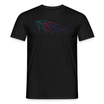 Trio tortues Sea Dream cadeau - T-shirt homme - noir - Devant - AI Model Male 178 light (178cm)
