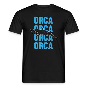 Schwertwal Orca Ozeanliebe - Männer T-Shirt - Schwarz - Vorne - AI Model Male 178 light (178cm)
