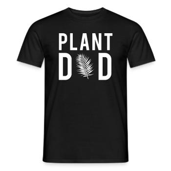 Plant Dad Botanik Vater Pflanzen Stil - Männer T-Shirt - Schwarz - Vorne - AI Model Male 178 light (178cm)