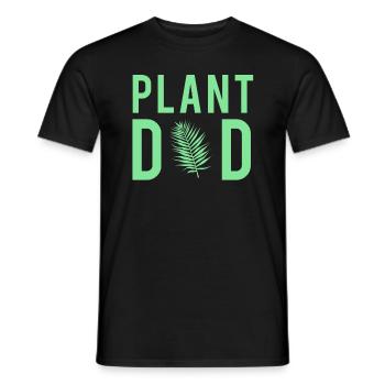Plant Dad Botanik Vater Pflanzen Stil - Männer T-Shirt - Schwarz - Vorne - AI Model Male 178 light (178cm)