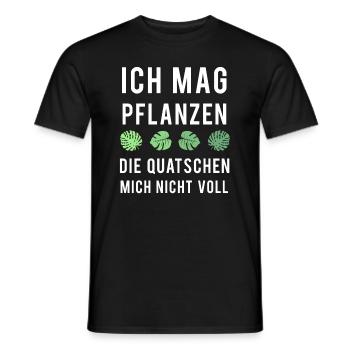 Pflanzenfreund Leises Grün - Männer T-Shirt - Schwarz - Vorne - AI Model Male 178 light (178cm)
