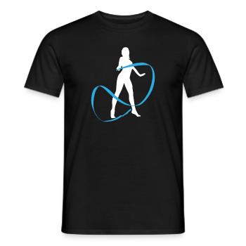 Gymnastikband Grace - Eleganz in Bewegung - Männer T-Shirt - Schwarz - Vorne - AI Model Male 178 light (178cm)