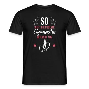 Gymnast Elite - The Coolest - Men's T-Shirt - black - Front - AI Model Male 178 light (178cm)