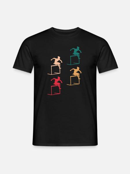 Farbspiel des Hindernislaufs - Männer T-Shirt - Schwarz