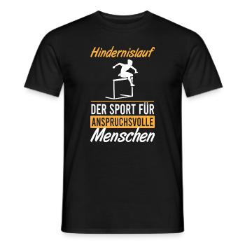 Parcours d’obstacles Elite - Seulement pour les meilleurs - T-shirt homme - noir - Devant - AI Model Male 178 light (178cm)