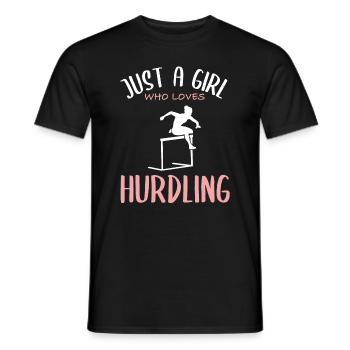 Hurdle Running Love - Girl Power - T-shirt homme - noir - Devant - AI Model Male 178 light (178cm)