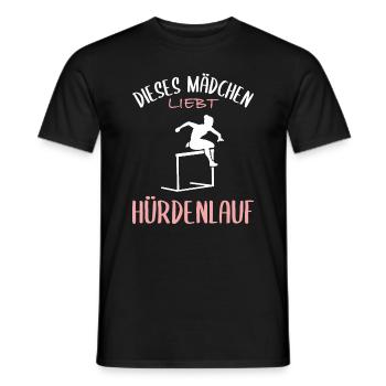 Hurdle Running Love - Girl Power - T-shirt homme - noir - Devant - AI Model Male 178 light (178cm)