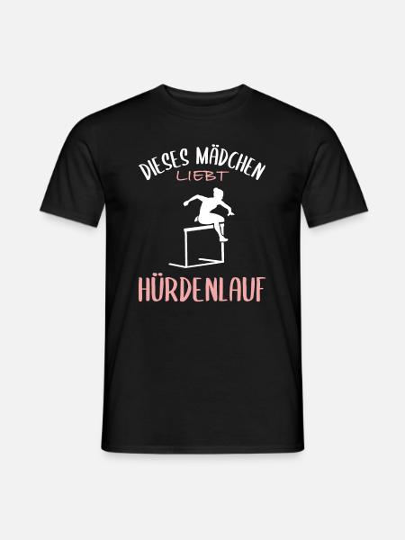 Hürdenlauf-Liebe - Mädchenpower - Männer T-Shirt - Schwarz