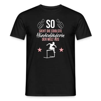 Meilleur coureur de haies du monde - T-shirt homme - noir - Devant - AI Model Male 178 light (178cm)