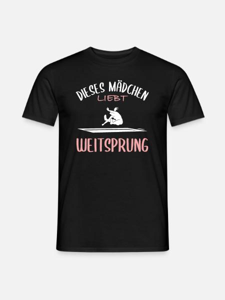 Weitsprung-Liebe - Männer T-Shirt - Schwarz