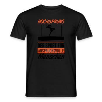 Hochsprung Elite Sport Geschenk - Männer T-Shirt - Schwarz - Vorne - AI Model Male 178 light (178cm)