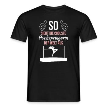 Coolest high jumper ever - Men's T-Shirt - black - Front - AI Model Male 178 light (178cm)