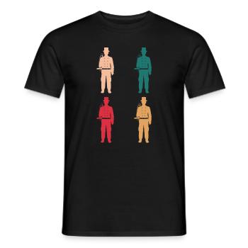 Bunte Welt der Schornsteinfeger - Männer T-Shirt - Schwarz - Vorne - AI Model Male 178 light (178cm)