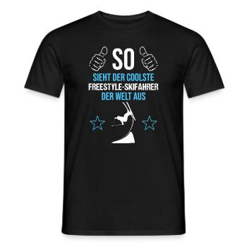 Le ski freestyle pro le plus cool - T-shirt homme - noir - Devant - AI Model Male 178 light (178cm)