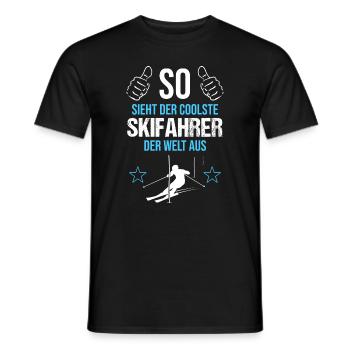 Le meilleur cadeau de look de skieur au monde - T-shirt homme - noir - Devant - AI Model Male 178 light (178cm)