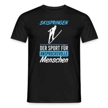 Leap for connoisseurs - Men's T-Shirt - black - Front - AI Model Male 178 light (178cm)