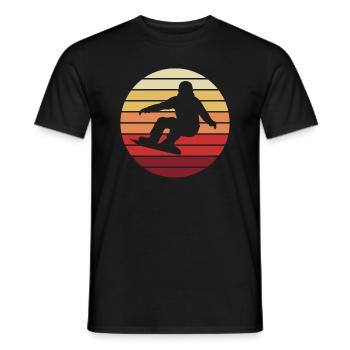 Embarquement - Rêve d’hiver - T-shirt homme - noir - Devant - AI Model Male 178 light (178cm)