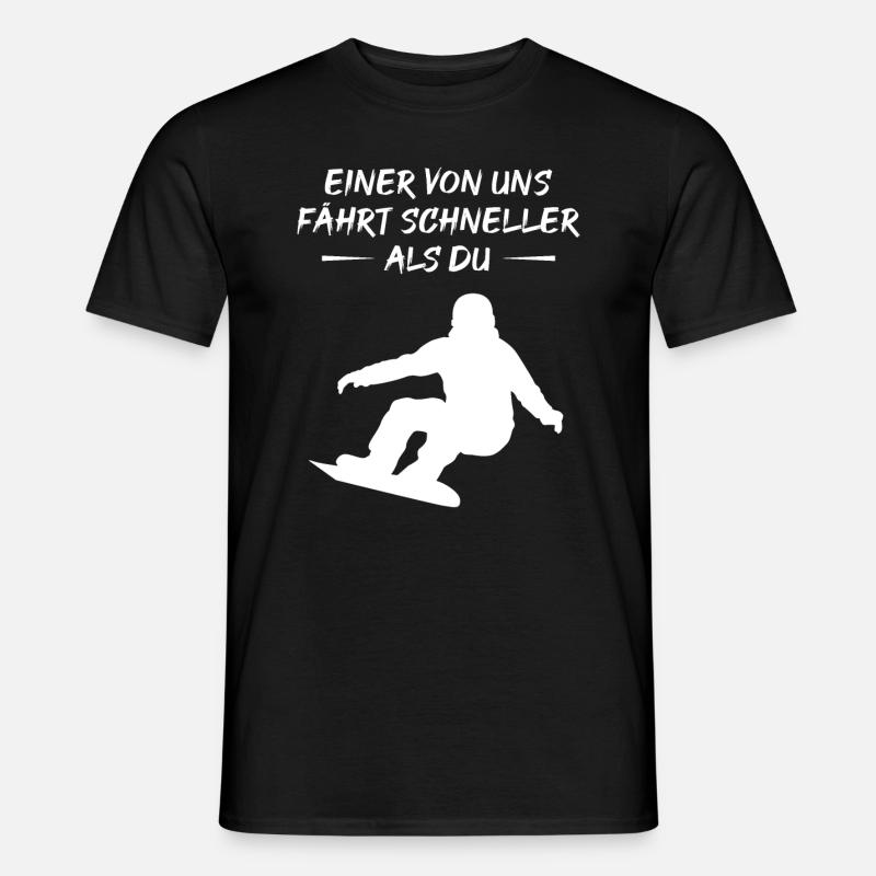 Schneller Boarder - Geschenk - Männer T-Shirt - Schwarz