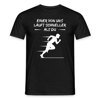 Schneller Sprinter Herausforderung - Männer T-Shirt - Schwarz - Vorne - AI Model Male 178 light (178cm)