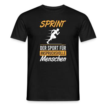 Sprinter Elite Sport d’Endurance - T-shirt homme - noir - Devant - AI Model Male 178 light (178cm)