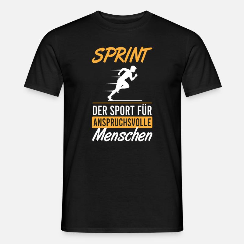 Sprinter Elite Ausdauer Sport - Männer T-Shirt - Schwarz