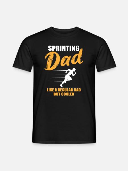 Cool Sprinter Dad Fast Lane - Men's T-Shirt - black