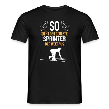 Top Sprinter - Pure Coolness - Men's T-Shirt - black - Front - AI Model Male 178 light (178cm)