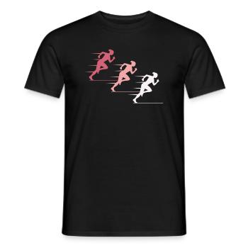 Colorful Sprinters Elite - Men's T-Shirt - black - Front - AI Model Male 178 light (178cm)