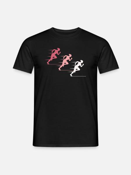Bunte Sprinterinnen Elite - Männer T-Shirt - Schwarz