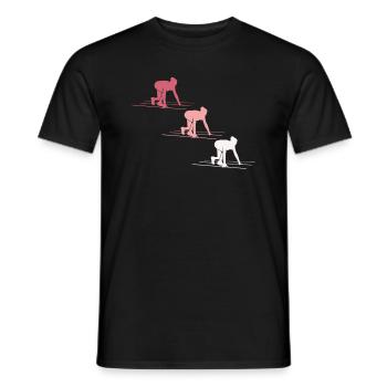 Le monde coloré des coureurs de fond - T-shirt homme - noir - Devant - AI Model Male 178 light (178cm)