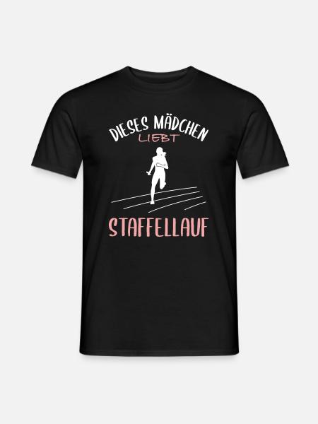 Relay Race Love - Girl's Passion - Men's T-Shirt - black