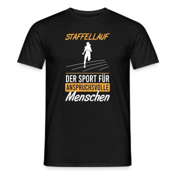 Elite Run - The Challenging Sport - Men's T-Shirt - black - Front - AI Model Male 178 light (178cm)