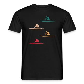 Weitsprung Athletik Dynamik Geschenk - Männer T-Shirt - Schwarz - Vorne - AI Model Male 178 light (178cm)