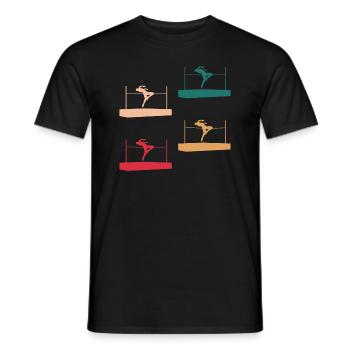 Bunte Hochsprung-Vielfalt Athleten-Design - Männer T-Shirt - Schwarz - Vorne - AI Model Male 178 light (178cm)