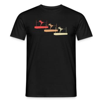 Bunte Hochsprung-Vielfalt Athleten-Design - Männer T-Shirt - Schwarz - Vorne - AI Model Male 178 light (178cm)