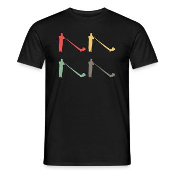 Buntes Alphorn Geschenk - Klangvolle Vielfalt - Männer T-Shirt - Schwarz - Vorne - AI Model Male 178 light (178cm)