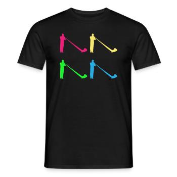 Buntes Alphorn Geschenk - Klangvolle Vielfalt - Männer T-Shirt - Schwarz - Vorne - AI Model Male 178 light (178cm)