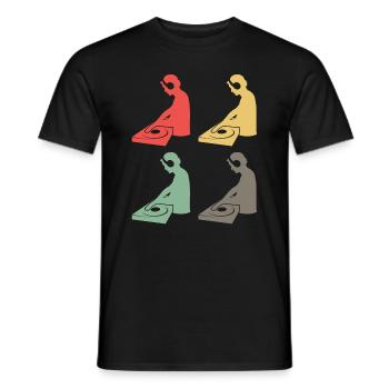 Color Mix Masters - Gift for Colorful DJs - Men's T-Shirt - black - Front - AI Model Male 178 light (178cm)
