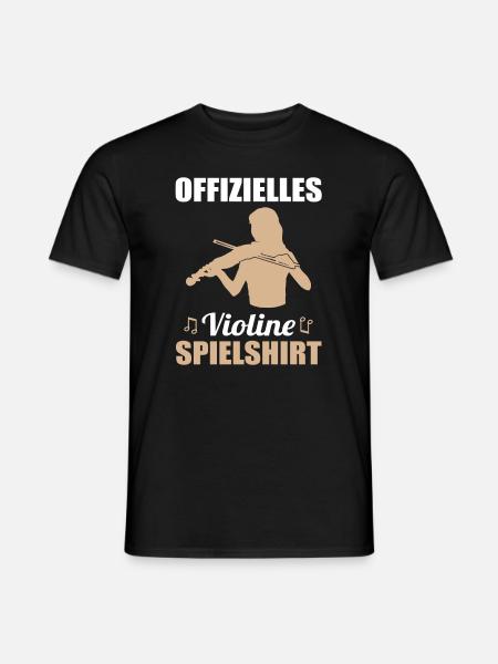 Official Violin Practice Shirt - Men's T-Shirt - black