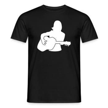 Guitarist Melody Gift Highlight - Men's T-Shirt - black - Front - AI Model Male 178 light (178cm)
