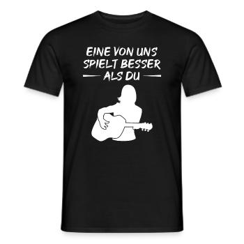 Meilleur défi de jeu de guitare - T-shirt homme - noir - Devant - AI Model Male 178 light (178cm)